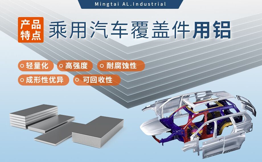 乘用汽車覆蓋件用鋁5系（5052/5182）6系（6016/6111）鋁合金 輕量化、高強(qiáng)度、高成型性